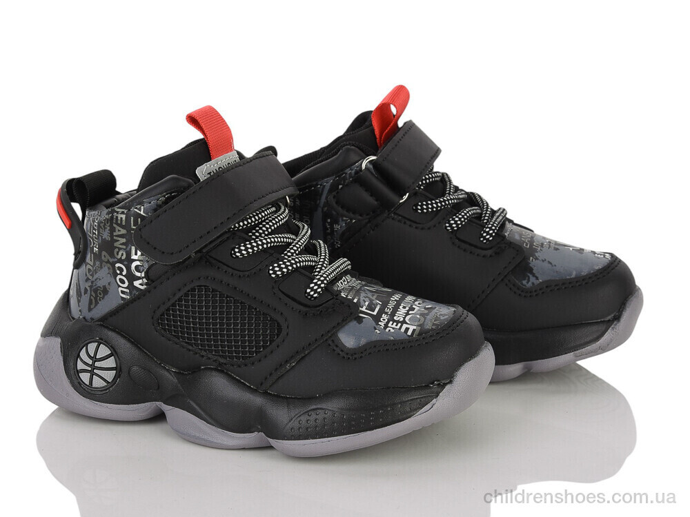 Кроссовки L204A black-grey Clibee-ShoSho / p. 26-31 / 6пар