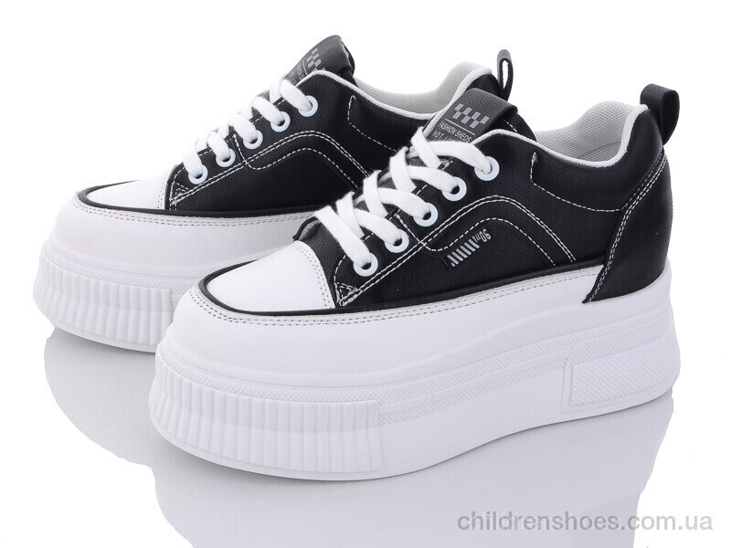 Кроссовки Violeta only one 197-149 black-white