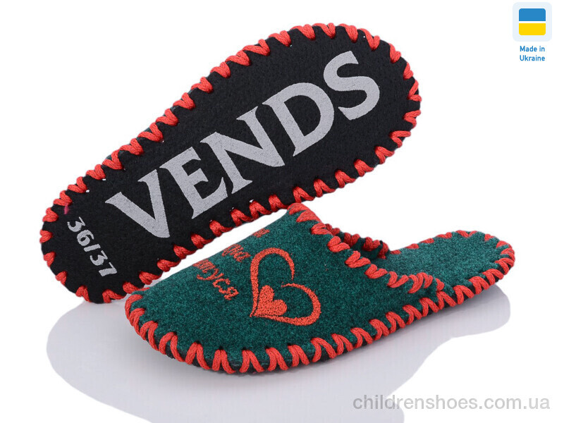 Тапки Vends 163W зелений