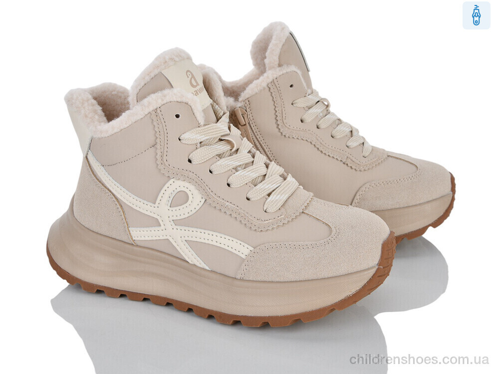 Ботинки ABD0243R-1 beige Clibee-ShoSho / p. 33-38 / 8пар