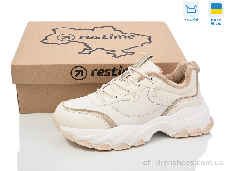 Кроссовки Restime AWZ24294 beige