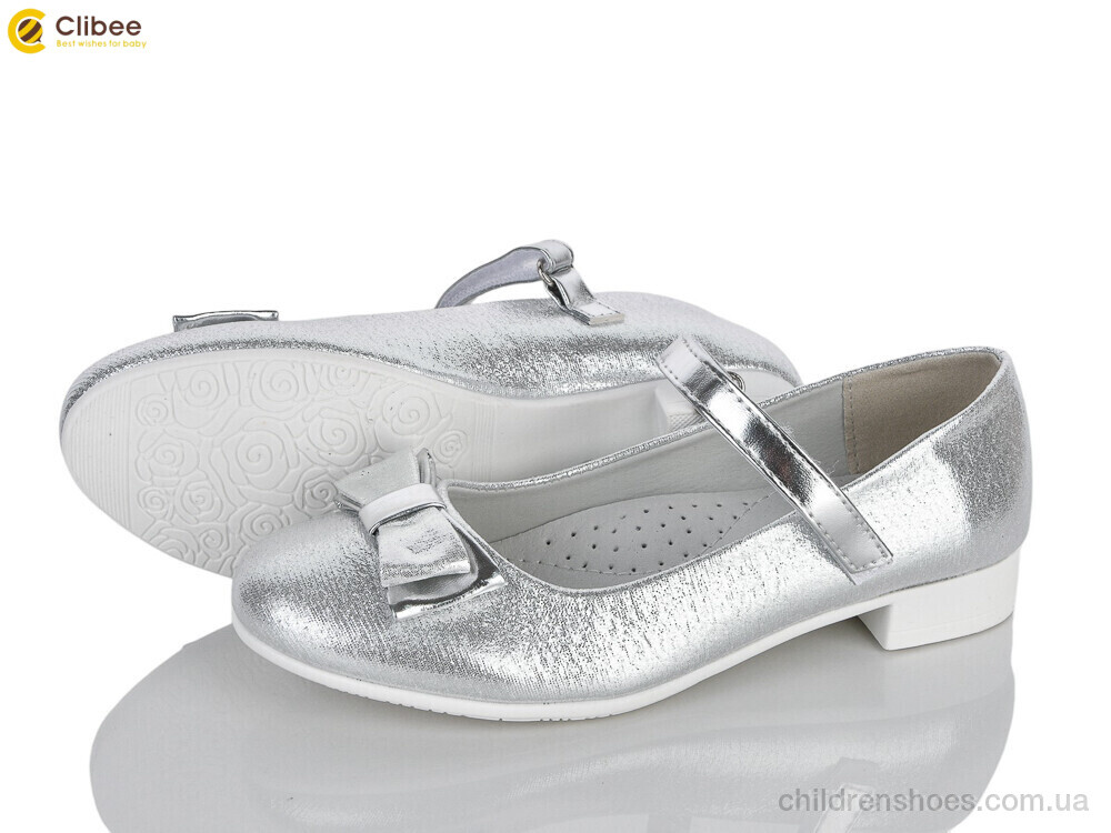 Туфли D86 silver Clibee / p. 32-37 / 6пар