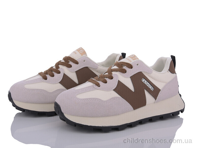 Кроссовки 170-19 beige-brown Violeta / p. 36-40 / 8пар