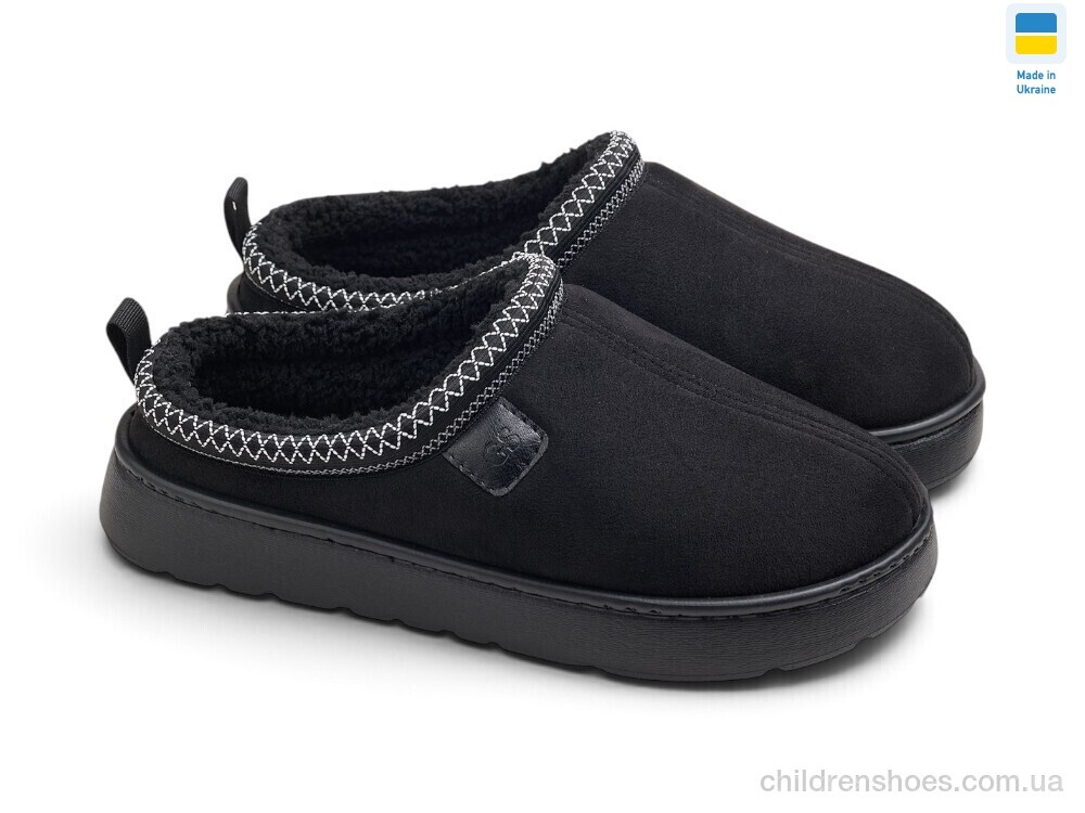 Тапки UD7302 A чорний Rai shoes / p. 37-41 / 6пар
