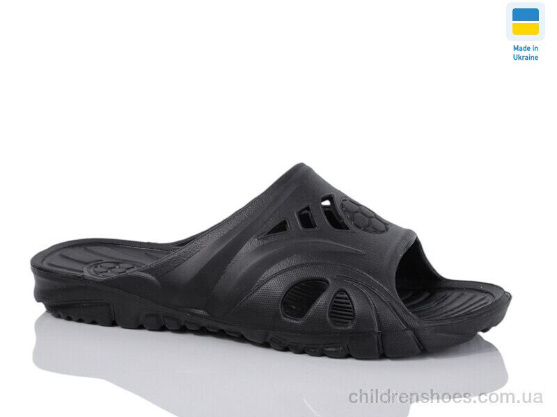 Шлепки Футбол чорний Lot Shoes / p. 40-45 / 8пар