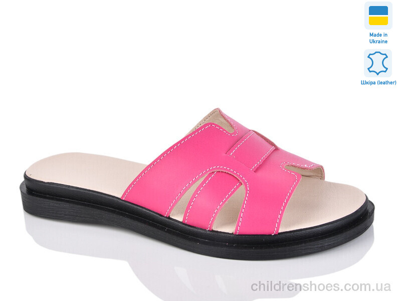 Шлепки женские No brand 301 фуксія к.