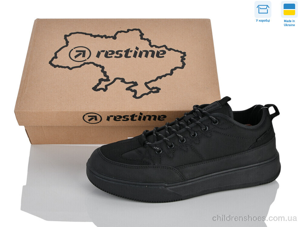 Кроссовки AM026822 black Restime / p. 41-45 / 8пар