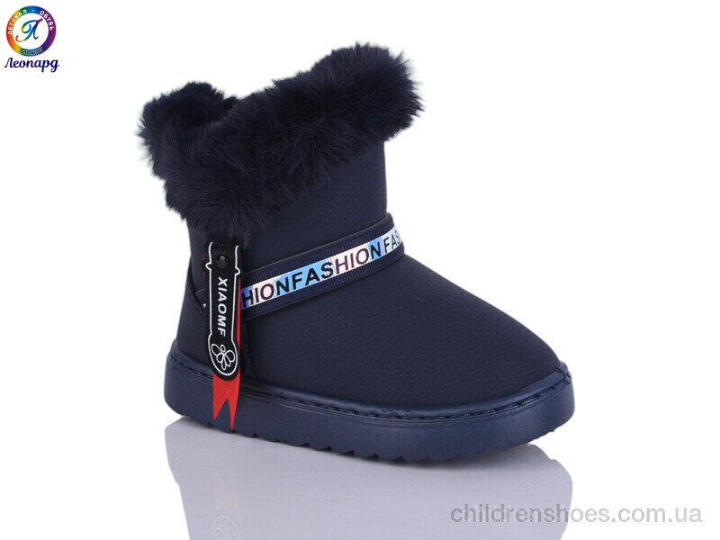 Угги W111-3 blue Леопард / p. 26-30 / 12пар