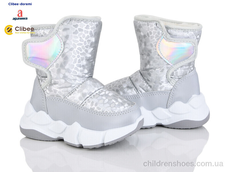 Дутики D03 silver Clibee-Doremi / p. 22-27 / 6пар