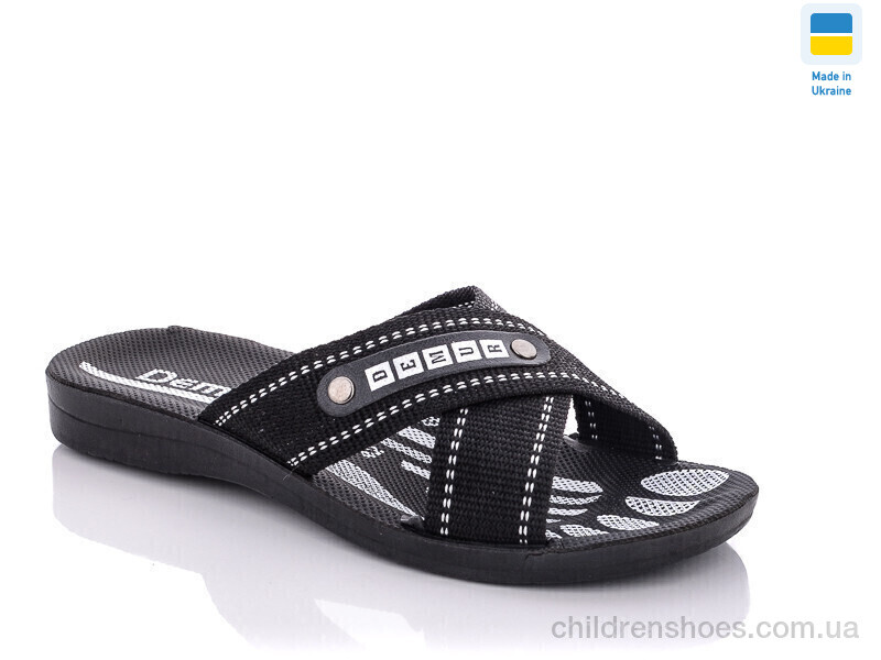Шлепки Demur TRK-1 black-white