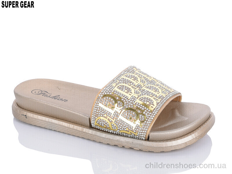 Шлепки женские No brand S888 gold