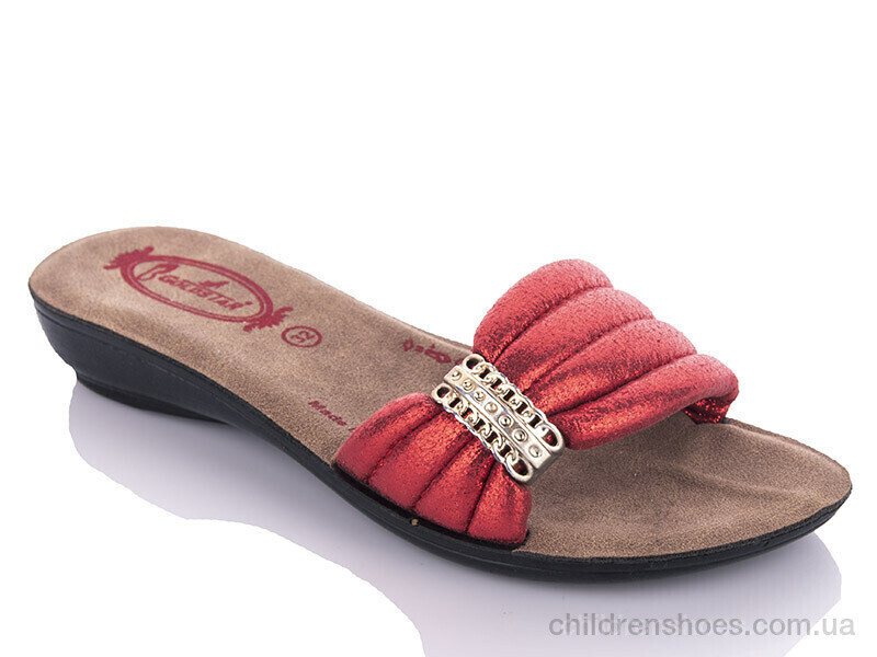 Шлепки K26-809 red (30-35) DeMur / p. 30-35 / 6пар