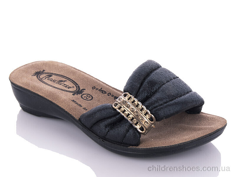 Шлепки K26-809 black (25-30) DeMur / p. 25-30 / 6пар