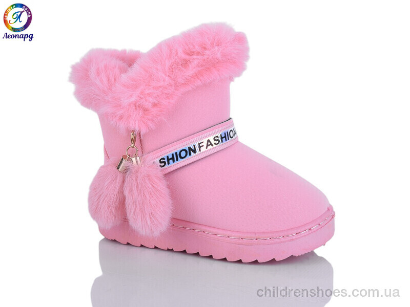 Угги W111-2 pink Леопард / p. 26-30 / 12пар