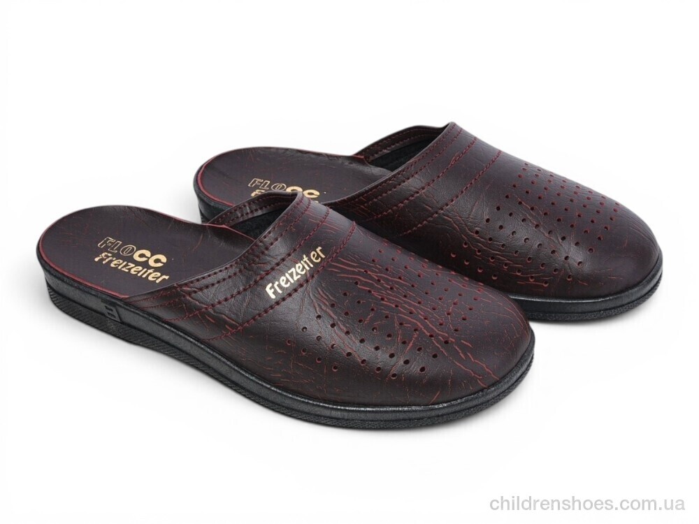 Шлепки 95080501 бордовий Rai shoes / p. 41-46 / 6пар