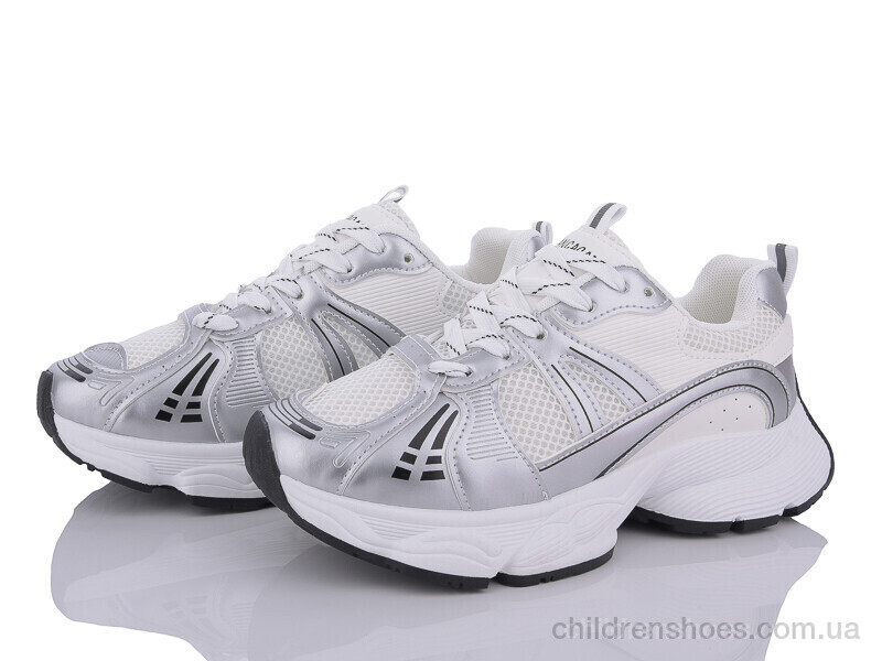 Кроссовки 136-24 silver Violeta / p. 36-41 / 8пар