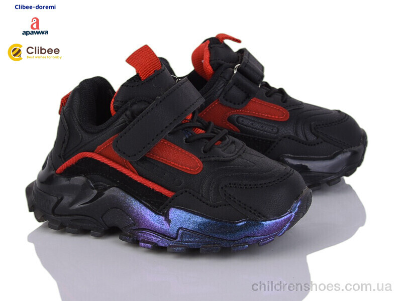 Кроссовки Clibee FC78-1 black-red