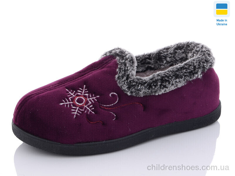 Тапки 2202 ягідний Slippers / p. 37-42 / 6пар