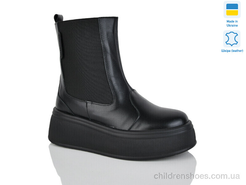 Ботинки 91 чорний к. зима Sali / p. 37-41 / 6пар