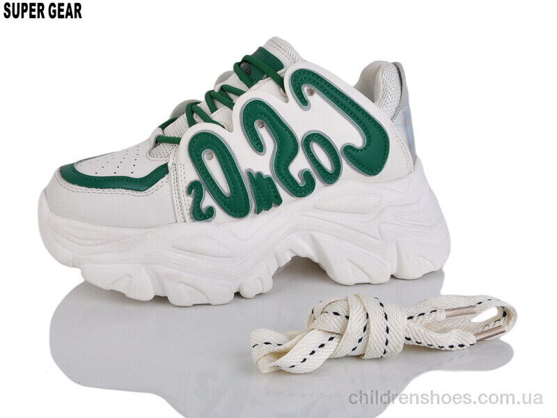 Кроссовки D0775 green Super Gear / p. 35-40 / 10пар