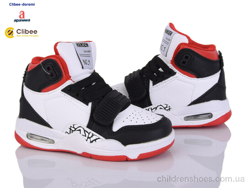 Кроссовки Clibee LC802-1 white-black