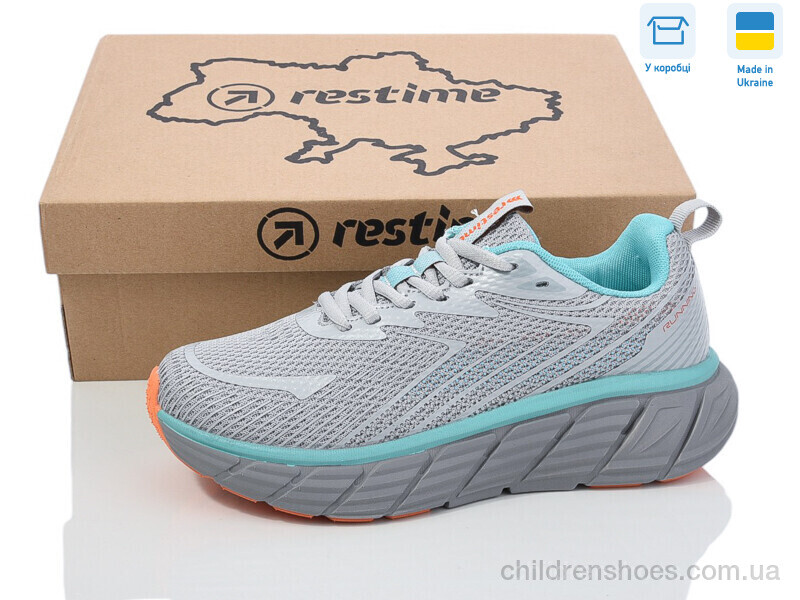 Кроссовки Restime EWL25449 grey-mint
