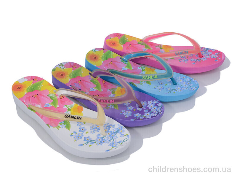 Шлепки женские SANLIN 18-181 (36-41) mix
