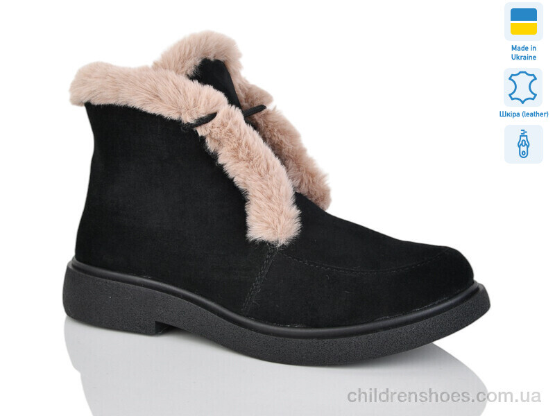 Ботинки No brand 377-1 чорний з. зима батал