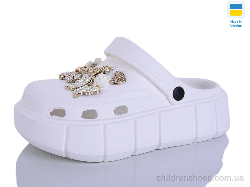 Кроксы N152-2-9 білий Lot Shoes / p. 36-40 / 6пар