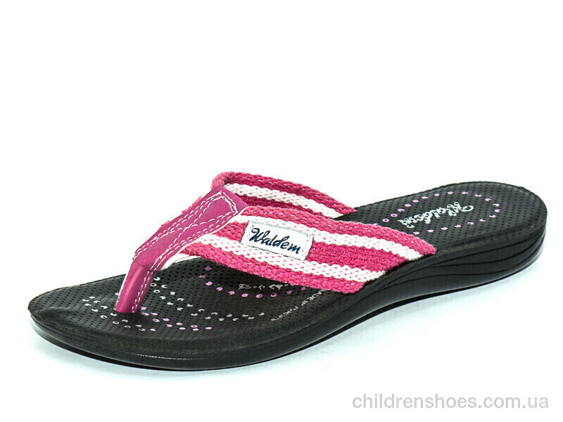 Шлепки женские Waldem Ж025-3 розово-белый