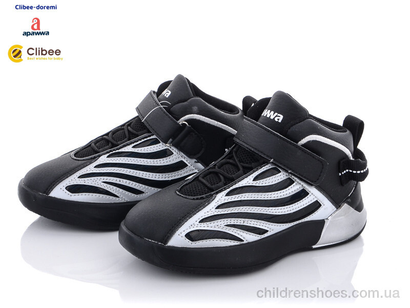 Кроссовки DC42 black-silver Clibee-Doremi / p. 31-36 / 6пар