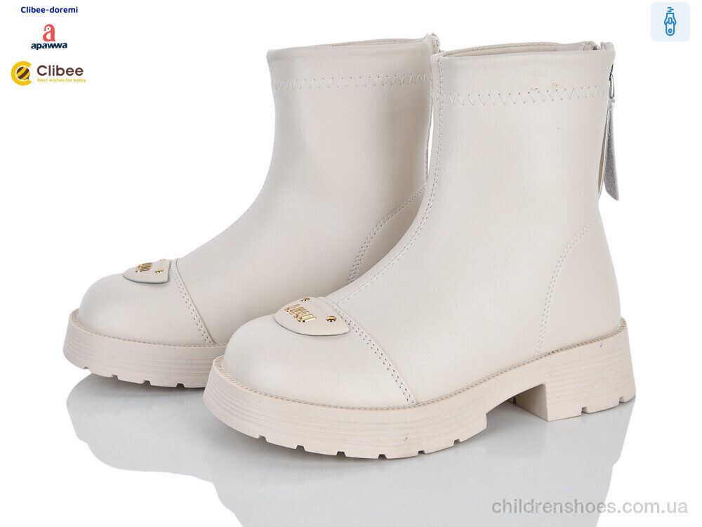 Ботинки ABC101C beige єврозима Clibee-Doremi / p. 31-36 / 8пар