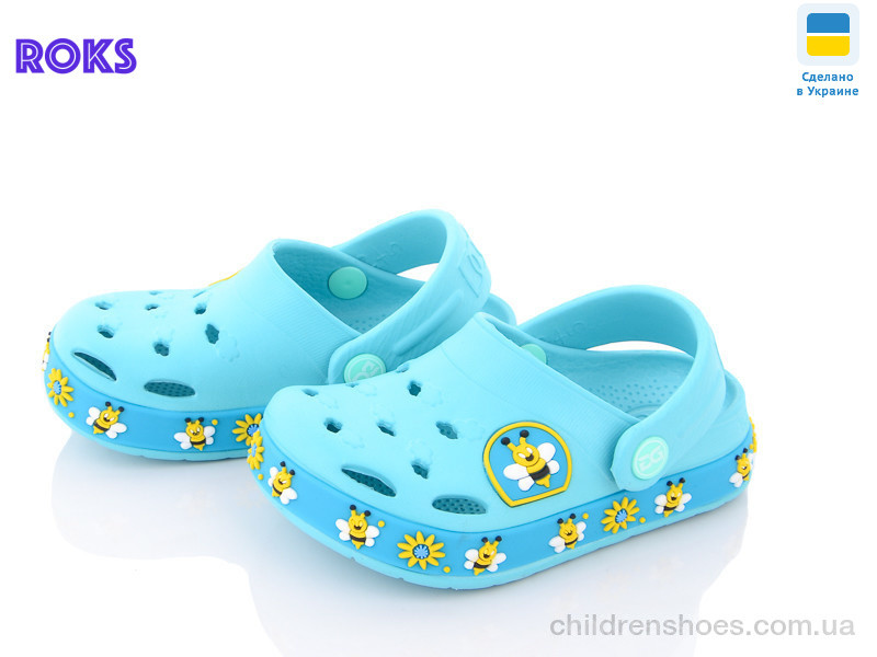 Кроксы Dago Dago 330-1 бірюза бджілка