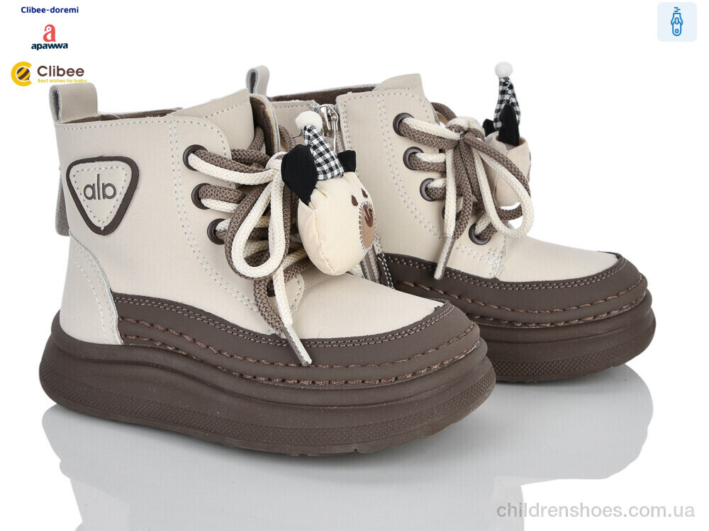 Ботинки K934910 beige фліс Clibee-Doremi / p. 27-31 / 5пар