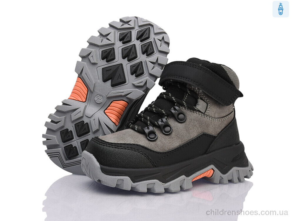 Ботинки HB759-2 grey-black Clibee-ShoSho / p. 26-31 / 6пар