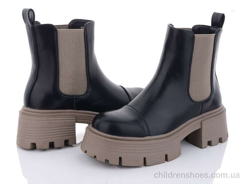 Ботинки E8444-29 black Violeta / p. 36-41 / 8пар
