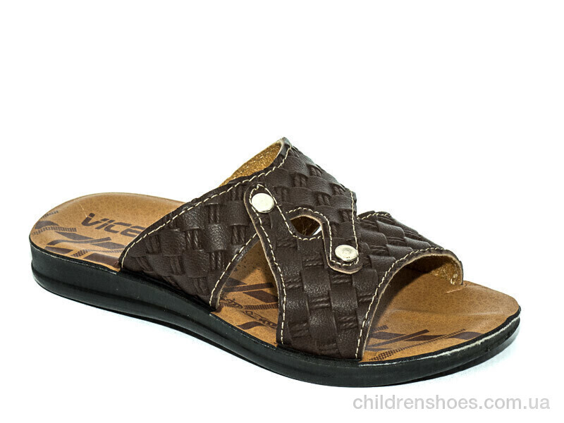 Шлепки детские Waldem ДМ031 коричневый