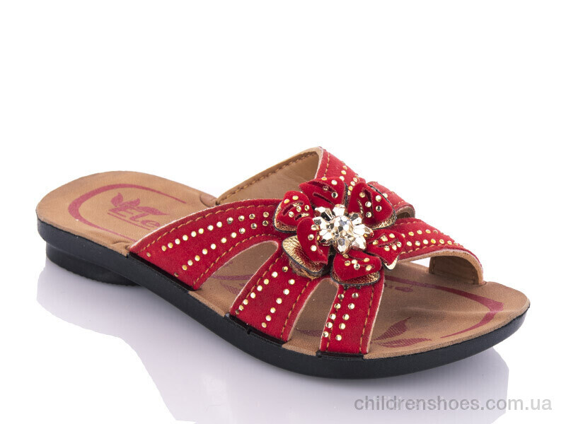 Шлепки K26-Elena 1 red (25-29) DeMur / p. 25-29 / 6пар