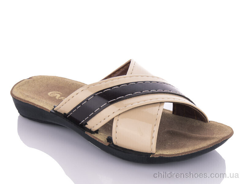 Шлепки K26-7144 beige (25-30) DeMur / p. 25-30 / 6пар