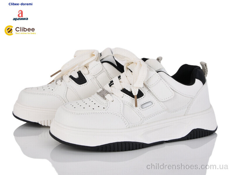 Кроссовки Apawwa T1215P white-black