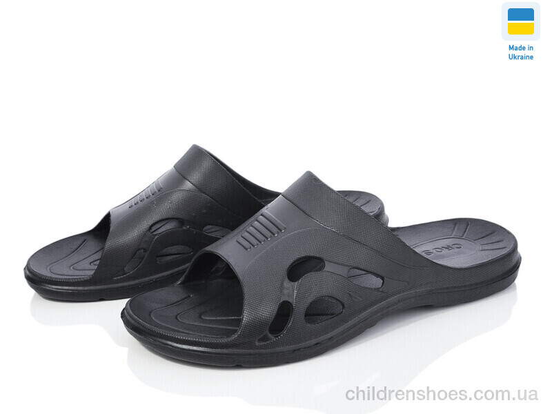 Шлепки Cross Підкова чорний