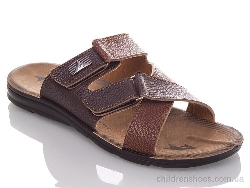 Шлепки Demur M6842 brown-camel