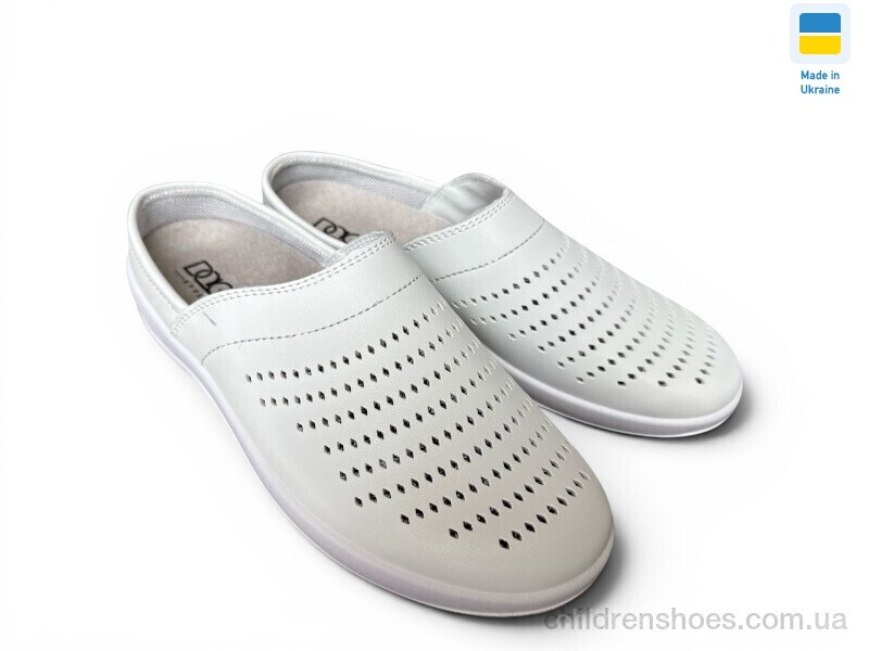Шлепки TM-01 медик білий Rai shoes / p. 37-41 / 8пар