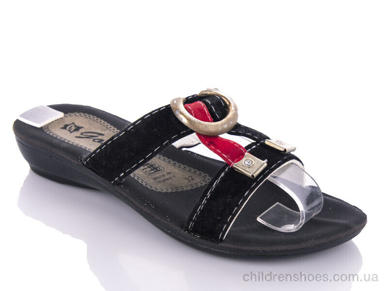 Шлепки K26-1512 black (30-35) DeMur / p. 30-35 / 6пар