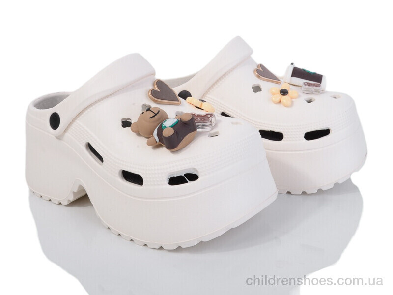 Кроксы No brand 8895 white