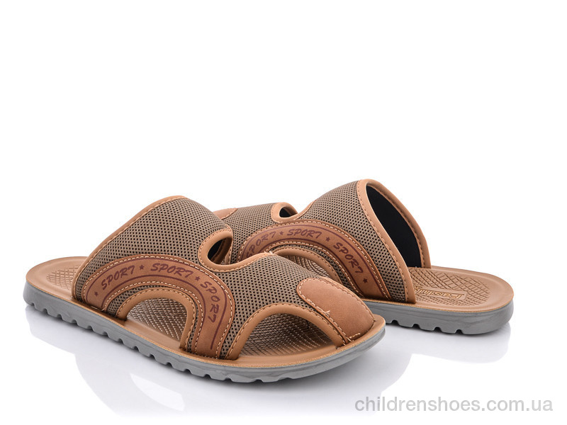 Шлепки M201-4 brown Violeta / p. 40-45 / 8пар