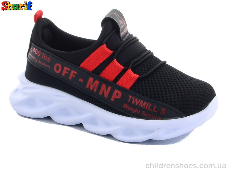 Кроссовки Minicup 05 black-red 26-30