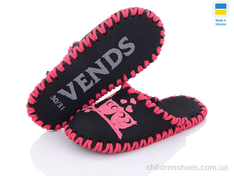 Тапки Vends 026 чорний