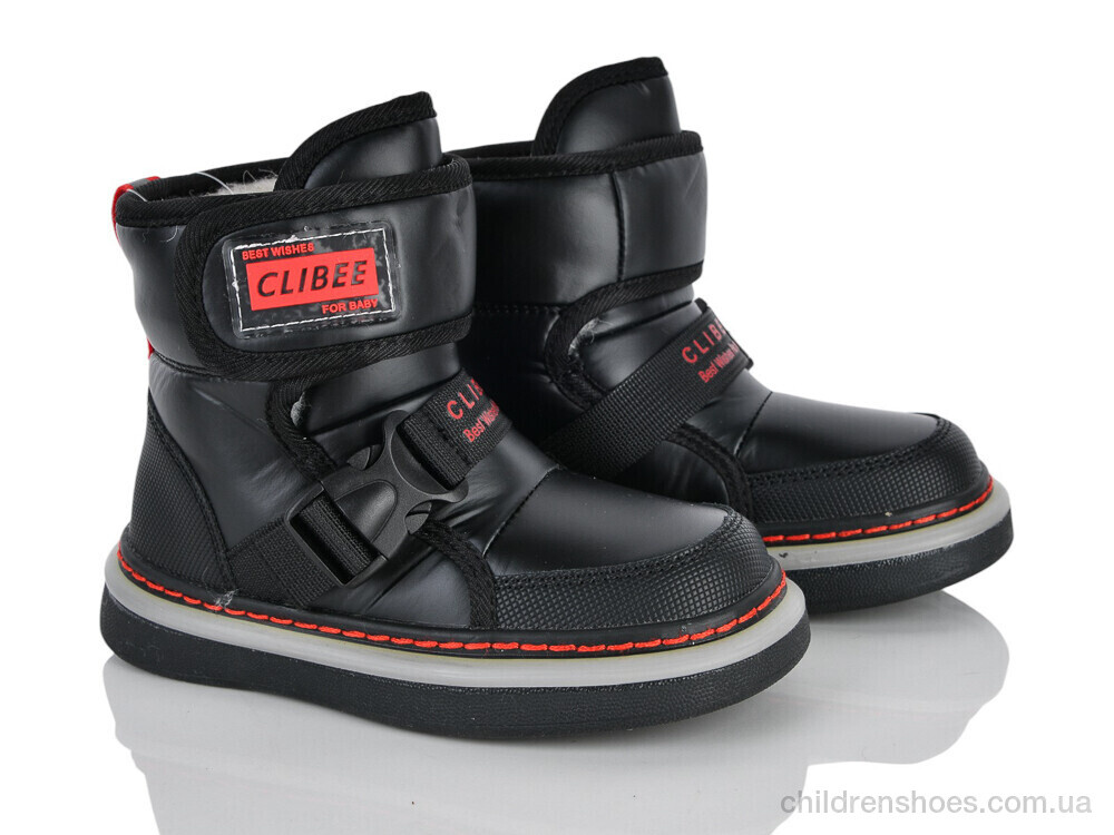 Дутики HB526 black-red Clibee-ShoSho / p. 27-32 / 6пар