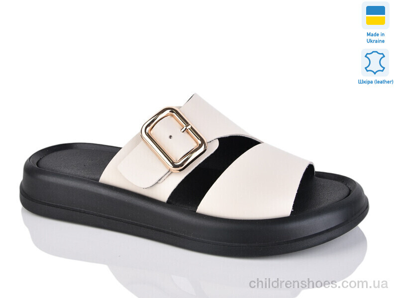 Шлепки женские No brand 519 беж.к.